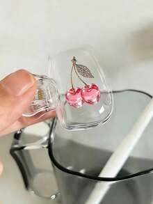 Cherry Shaped Toothbrush Holder - Cute Design For Travel And Home Storage With Transparent Lid, Compact And Portable Design Easy To Carry, Protects Toothbrush Head, Dual Drainage And Ventilation Function, Suitable For Home, Dorm And Travel Use | Cute Toothbrush Head Storage Box Suitable For Bathroom Storage, Suitable For Home And Dorm Use - 彩色 - 查看 8
