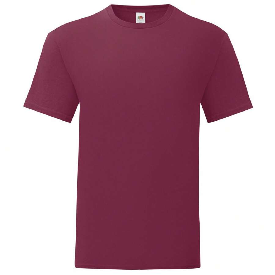 Fruit Of The Loom Mens Iconic 150 T-Shirt - Burgundy - View 1