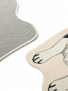 DAJIANG 1pc Cute Border Collie Shaped Rug, Kitchen Mat Hallway Runner, Suitable For Bathroom, Kitchen, Outdoor, Indoor, Hallway, Bedroom, Living Room, Bedside Rug, Machine Washable, Easy To Clean Entryway Mat, Non-Slip Bottom Rug - Border Collie - Black - View 7