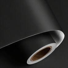 ucdfi 1 Roll Room Decor Wallpaper, Peel And Stick Smooth Matte Black Contact Paper, Waterproof Vinyl Self-Adhesive Removable Sticker For Countertop, Desk, Vanity, Drawer, Living Room Wall Decor, Cabinet, Kitchen Table - Matte Finish - View 3