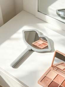 1PC Kiss Highlight | 3D Eyelash & Lip Print Handheld Mirror, Moisture-Proof Portable Bathroom Mirror, High-Definition Non-Distorting Mirror, Exclusive Gift For Besties, Valentine's Day/Wedding Season/Christmas/Mother's Day/Campus Season Souvenir, Suitable For Bedroom/Dorm/Outdoor/Travel/Bag Portable - Multicolor - View 9