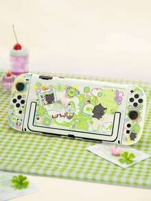 GeekShare Lucky Memo Cute Print Protective Case For Switch2 Console, Scratch-Resistant Shockproof Hard Shell Game Console Case - View 1