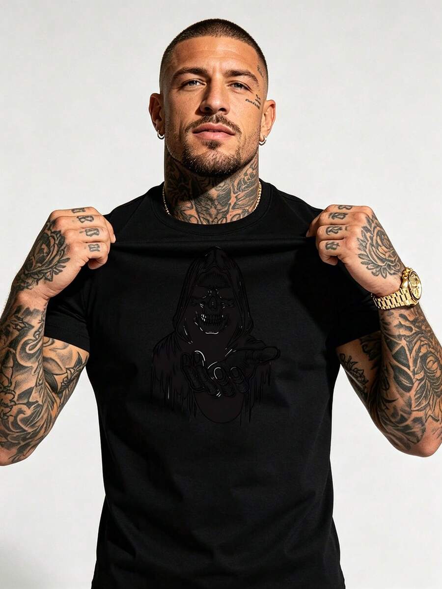 Men T-Shirts - Black - View 1