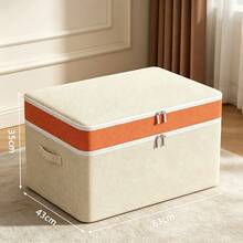 Large Capacity Foldable Dust-Proof Clothes Storage Bag, High-Quality Fabric Storage Container Organizer Basket, Suitable For Under-Bed Seasonal Clothes, Jeans, Coats, Quilts, Blankets, Pillows, Toys Space-Saving Storage, Perfect For Bedroom Closet Organization, Home Room Decor Bedroom Accessories - Multicolor - View 13