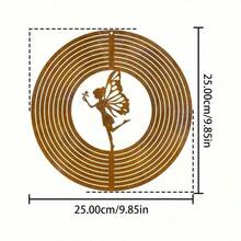 1pc Rustic Metal Life Tree Weathervane With Rotating Heart Top - 360° Wind Direction Indicator, Suitable For Outdoor/Ceiling Or Hanging Decor, Ideal For Wedding, Garden, Porch, Mother's Day Gift - Rust Brown - View 12