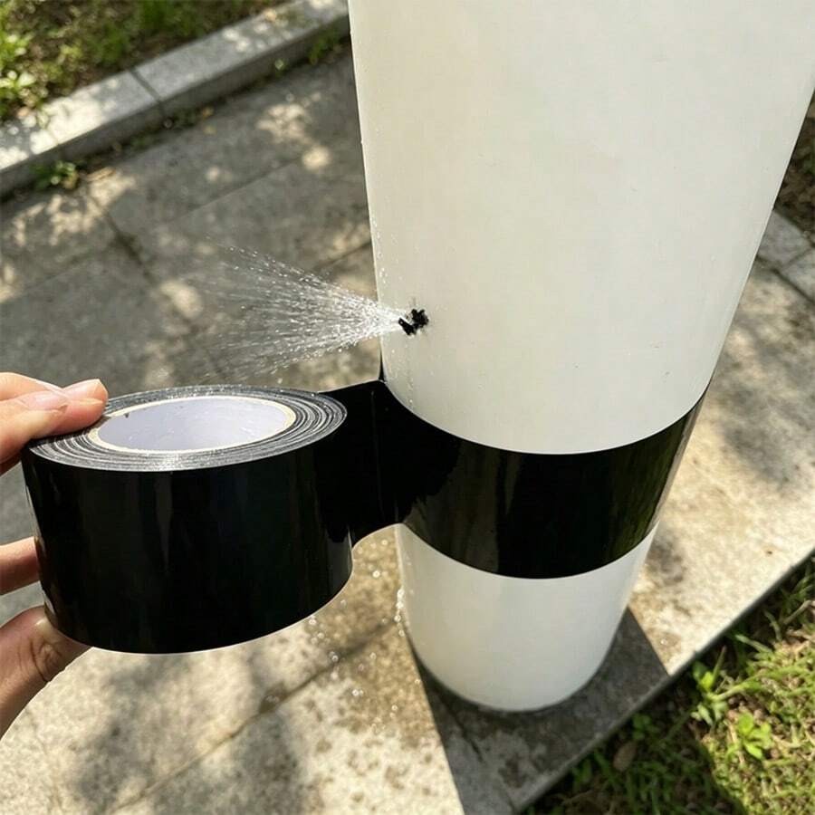 787.4 Inch Long Outdoor Adhesive Pipe Tape, Used For Fixing Garden Hose And Pipe Leaks, PVC Strong Adhesive Waterproof Tape, Leak-Proof Powerful Water Pipe Leak Insulation Repair Black Tape