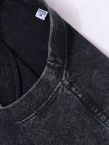 Herren sommer outfit streetwear pullover  Band-T-Shirt Vintage gewaschener Baumwoll-Tanktop, Hand-Auge Motiv Desire Schriftzug Grunge Retro ärmellose Sommerweste - Schwarz - Übersicht 3