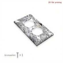 Modern Geometric Crystal Cluster Light Switch Panel - Decorative Wall Plate, Suitable For Single/Double Rocker Switches, Indoor/Outdoor Use, Easy Installation, Switch Compatible (No Electricity Required), 2D Flat Design - one-size - View 9