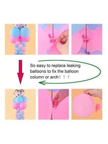 5pcs/20pcs/50pcs Balloon Clips, Balloon Arch Frame Connectors, Reusable Plastic Balloon Clips With Multi-Function Rings, For Decorating Balloon Arches, Weddings, Birthdays, Parties, Valentine's Day, Halloween, Christmas - Multicolor - View 4
