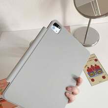 磁吸保護殼適用於 iPad Pro 13 2025 M5、iPad Air 11 2026 (M4)、iPad A16 11代/10代、Mini 7、Mini 6 2024 2022 M2、iPad Pro 12.9 4代 5代 6代 - 灰色 - 查看 5