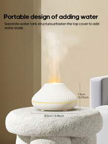 kinscoter 1pc USB 130ml Mini Volcano Flame Aroma Diffuser, Portable Essential Oil Diffuser With Color Night Light, Suitable For Home, Office, Hotel - Multicolor - View 5