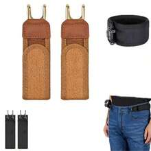 1pc Elastic Waist Belt, Unisex Metal Hook Buckle Stretch Belt, Comfortable And Easy To Use, Gift For Men (Not A Pair) - Multicolor - View 3