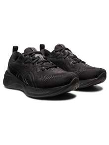 ASICS Gel Cumulus 25 Running Shoes Men Black/Gunmetal Cushioned Lightweight Road Running - Default - View 4