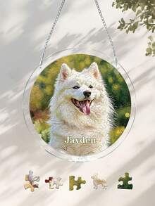 Personalized Acrylic Suncatcher Puzzle Jigsaw With Photo Text Custom Pet Or Family Suncatcher Puzzle Window Hanging Decor Acrylic Suncatcher Puzzle - Acrylic - View 5