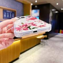 Best-Selling Ins-Style Watercolor Pink Lily  15PM Phone Case With Four-Corner Anti-Drop Protection  AIR Protective Cover - Four-corner Drop Protection - ZJ4464 - View 5
