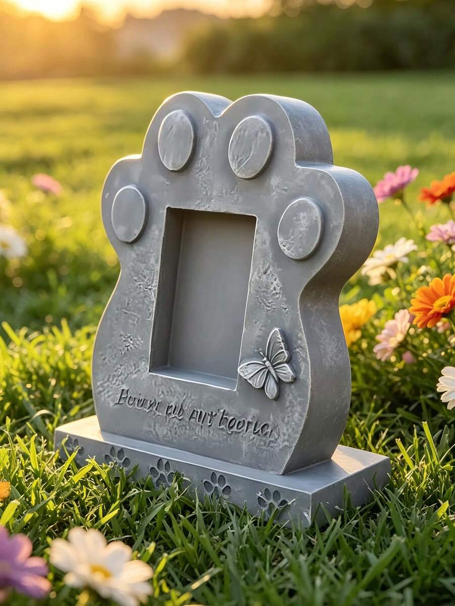 Decorative Cat Photo Frame → Photo Display Stand → Animal Photo Ornament → Desktop Home Decor → Suitable For Desk / Shelf → Suitable For Bedroom / Living Room → Pet Lover Gift - Multicolor - View 1
