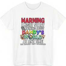Dandy's World Character Fun T-Shirt - Unisex - 白色 - 查看 2