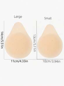 1 Pair Seamless Self-Adhesive Anti-Chafing Reusable Nipple Covers, Suitable For Swimwear, Clothing Coverage, Camisoles, Beach, Spa, Travel, Water Parks, Swimming Pools, Camisoles, Daily Wear, Bathing - Fits A/B Cup Size - Breathable - View 11