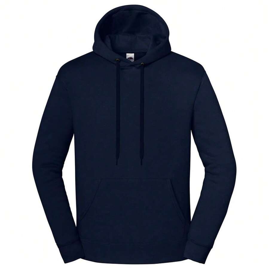 Fruit Of The Loom Mens Iconic Premium Hoodie - Deep Navy - View 1