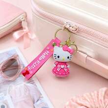 Miniso Hello Kitty 鑰匙圈，美學粉色包包掛飾，背包吊飾，學生書包裝飾配件，返校禮物 - Pink - 查看 5
