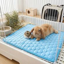 1pc Absorbent, Breathable& Washable Small Pet Sleeping Mat, LightweightHamster And Rabbit Cage Nest Mat, Non-Slip Pet Bedding Cage Cushion For Cats, Dogs,Puppy & Small Pets In All Seasons - View 8