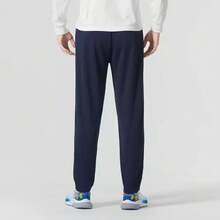 Under Armour Celana Olahraga Kasual Unisex Model Lurus, Longgar untuk Latihan Lari dan Kebugaran - Navy Blue - View 3
