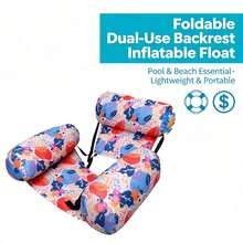 Leaf Design Floating Lounge Chair - Adult Inflatable Pool Chair, Pool Floating Bed Chair, Portable Summer Beach Floating Rest Seat, Suitable For Beach, Lake And Pool Party, Beach Essential - Multiple Styles - View 10