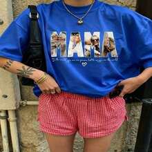Heartfelt Daily Casual Graphic T-Shirt 100% Cotton Oversized Soft Breathable Casual Crewneck Short Sleeve Top Aesthetic Daily Cute Vintage Minimalist Fashion Lovers Casual Wearers Daily Outfit Enthusiasts Gift Givers - 藍色 - 查看 18