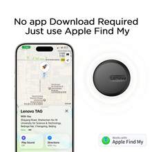 Lenovo Tracker, Apple Find My Certified, Precise Positioning Anti-Loss, Suitable For Pet Collars, Children's Backpacks, Elderly Keys And Luggage, Ultra-Compact And Lightweight - White - View 4