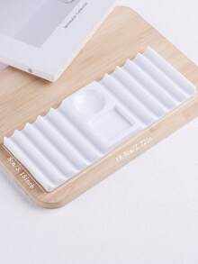 Multi-Purpose Nail Art Holder & Pen Stand Dual Form Mold Base With Brush Storage Shelf, Plastic Stand For Nail Extension Molds, Brushes & Nail Care Tools, Perfect For Salon, Nail Technician & Home DIY Workspace - Multicolor - View 8
