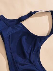 Wingslove Women's Plus Size High-Impact Support Full Coverage Sports Bra - Navy Blue - View 8