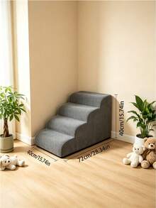 Pet Stairs To Protect Dog Knee Joints From Jumping Injuries, Pet Ramp For Senior Dogs With Arthritis Unable To Jump On Sofa, Pet Steps For Injured Puppies After Leg Surgery, Climbing Aid Stairs For Short-Legged Dogs Like Corgis, Non-Slip Pet Steps For Cats And Dogs To Prevent Falling From Sofa, Joint-Protecting Pet Climbing Ladder Suitable For Elderly Small Pets - Dark Grey - View 14