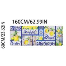 1pc Lemon Vibrant Kitchen Rug, Kitchen Mat, Kitchen Carpet, Classic Plaid Doormat, Small Rug, Carpet, Runner Rug, Floor Mat, Home Decor, Area Rug, Outdoor Mat, Bedroom Carpet, Washable Rug - Multicolor - View 11