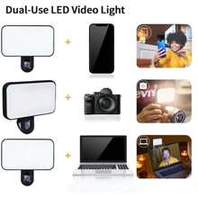 1pc Portable Clip-On LED Fill Light For Sports Photography - Compact Design, 3 Lighting Modes, Adjustable Brightness And Angle, USB Interface, Suitable For Laptop/Smartphone/Tablet/Zoom Meeting/Makeup, Also Suitable For Selfie And Live Streaming, Portable Light - A - View 8