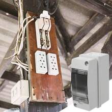2 Way Consumer Unit Din Rail Enclosure Distribution Box Lock - A - View 8