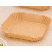Disposable Air Fryer Paper Liners: 9 In Large Square Non Stick Parchment, Air Fryer Basket Liner For 8Qt - 12Qt Airfryer - Square Brown - View 11