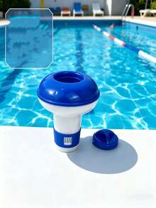 1/2 piezas Dispensador automático de productos químicos para piscina, caja de piscina, dispensador flotante de productos químicos para piscina, ligero y portátil, adecuado para fiestas en la piscina, natación, deportes acuáticos, suministros de limpieza de piscina, esencial de verano, esencial de viaje. Dispensador flotante, limpiador de piscina - multicolor - Ver 3