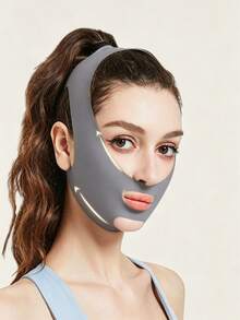 1/2pcs Unisex Adjustable V-Shaped Reusable Face Cover Strap, Seamless Fit Design, Breathable Nylon Fabric - Multicolor - View 5