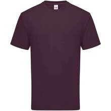 Fruit Of The Loom Mens Ringspun Premium T-Shirt - Dark Plum - View 1