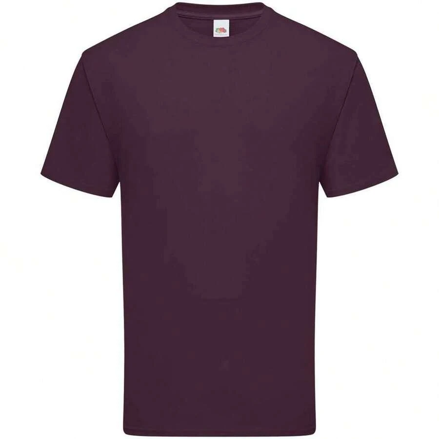 Fruit Of The Loom Mens Ringspun Premium T-Shirt - Dark Plum - View 1