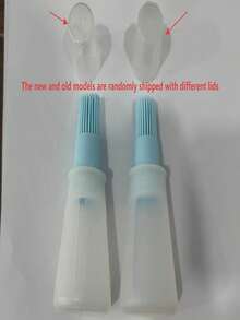 1/2件裝矽膠油刷，適用氣炸鍋、烤架，可重複使用可補油耐熱烹飪油刷，露營必備，廚房必備 - 彩色 - 查看 8