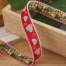 刺繡針織緞帶 DIY 蝴蝶結髮夾配件,適用於衣物、鞋子、帽子、禮物盒裝飾緞帶 - 多色 - 查看 18