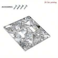 Modern Geometric Crystal Cluster Light Switch Panel - Decorative Wall Plate, Suitable For Single/Double Rocker Switches, Indoor/Outdoor Use, Easy Installation, Switch Compatible (No Electricity Required), 2D Flat Design - one-size - View 12
