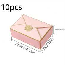 10/50pcs Blank Packaging Paper Gift Boxes, Classic Envelop Gift Boxes For Wedding Favors, Birthday Party, Cosmetics Packaging - Multicolor - View 13