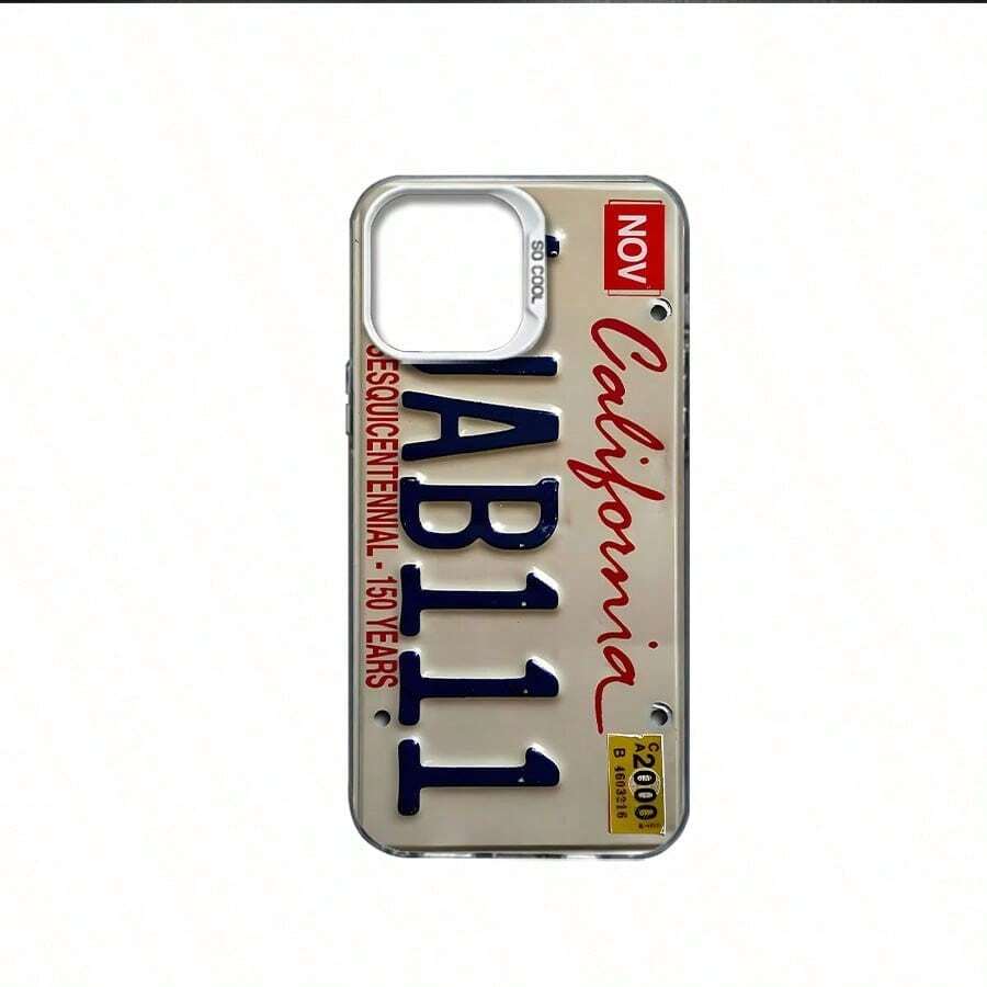 Una funda elegante para teléfono no incluye un cordón ni un soporte. Funda para teléfonoóvil con diseño de placa de matrícula de Nueva York, diseñcon el horizonte de la ciudad y letras llamativas, adecuada para los modelos 16, 15, 14, 13, 12 y 11 Pro, fabricada en material TPU y ofrece protección a prueba de golpes. para entusiastas de los viajes, regalo para amigos, familiares, cumpleaños, días festivos y ocasiones especiales. - Blanco - Ver 1