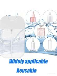 2pcs/Set Press Spray Bottle Set (50/35ml), Cosmetic Alcohol Ultra-Fine Mist Facial Moisturizing Small Spray Bottle, Transparent Reusable, Suitable For Travel Cosmetics, Hand Sanitizer, Alcohol, Travel Essentials, Perfume Bottle, Travel Bottle Set, Hand Sanitizer Spray (2/1pcs) - Multicolor - View 3
