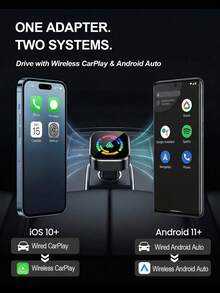 無線 CarPlay 轉接器 2026 升級版 有線轉無線 適用於 Apple CarPlay Mini USB 設計 附 Type-C 延長線 隨插即用 連線穩定 無延遲 - 黑色 - 查看 7