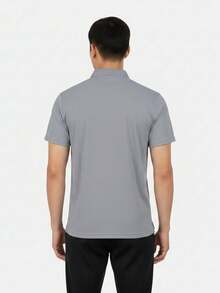 Puma 男士 PERFORMANCE POLO - 中灰色 POLO 衫 織造領 短袖 T52869909 - 灰色 - 查看 3