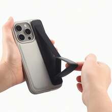 1pc Adhesive Phone Push-Pull Stand Anti-Slip Drop Portable Wrist Strap Anti-Slip, Anti-Fall Multifunctional Desktop Support - Multicolor - View 11
