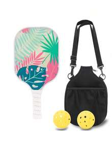 1 Set Pickleball Paddles Carbon Fiber USAPA Approved Set Rackets Honeycomb Core 4 Balls Portable Racquet Cover Carrying Bag Gift Kit Indoor Outdoor - Multicolor - View 5